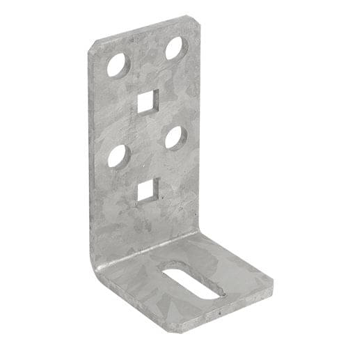 Domax Schwerlast-Winkelverbinder aus Stahl, verstellbar 130 x 70 x 65 x 5,0 mm