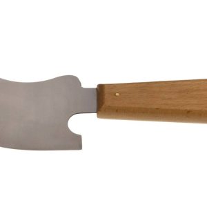 Stubai Viertelmondmesser mit Holzgriff und gekrümmter Klinge, 100 mm