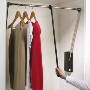 Servetto Garderobenlift 2004 schwarz Tragkraft 10 kg, 770 – 1200 mm