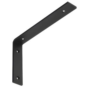Gedotec Regalwinkel WOLF aus Stahl schwarz, Tragkraft 40 kg, 260 x 159 x 40 x 6 mm