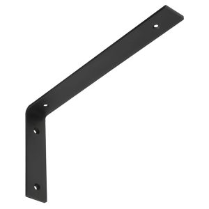 Gedotec Regalwinkel WOLF aus Stahl schwarz, Tragkraft 40 kg, 311 x 159 x 40 x 6 mm