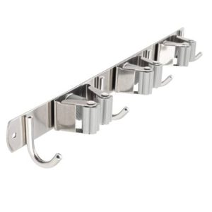 Domax Gerätehalter-Leiste PROFI aus Edelstahl Wandmontage, 380 mm