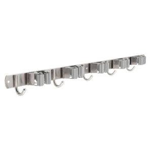 Domax Gerätehalter-Leiste PROFI aus Edelstahl Wandmontage, 610 mm