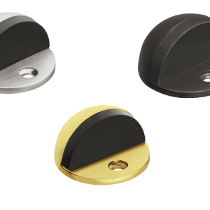 Häfele Boden-Türstopper Edelstahl H10863 Türpuffer zum Schrauben, messingfarben