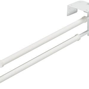 Hailo Handtuchhalter Handtuchauszug weiß 430 mm 3142-90 / 3143-90, 3 – Armig / Breite 168 mm