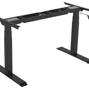 Häfele Tischgestell ECONO elektronisch höhenverstellbar 550-1230 mm, Tragkraft 125 kg, Tiefschwarz RAL 9005