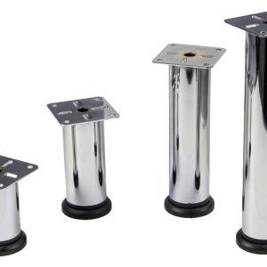 Häfele Möbelfuß LISA höhenverstellbar chrom poliert, 150 mm