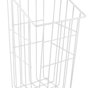 Gedotec Wäschekorb aus Stahl stapelbar weiß, 240 x 240 mm