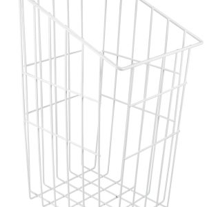 Gedotec Wäschekorb aus Stahl stapelbar weiß, 240 x 290 mm