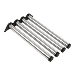 Häfele 4er-Set Tischbein H1712 Möbelfuß 710 mm höhenverstellbar rund Ø 60 mm