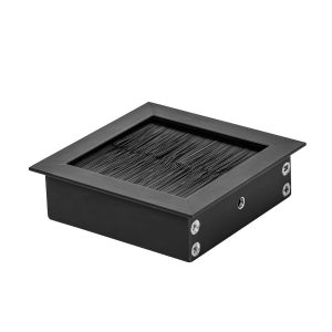 BMB Kabeldurchlass eckig Kabeldurchführung Aluminium EXIT, Schwarz