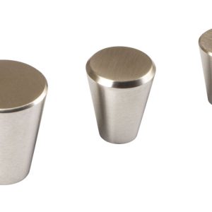 Gedotec Möbelknopf SIRI Edelstahl massiv, Höhe 30 mm – Ø 24 mm