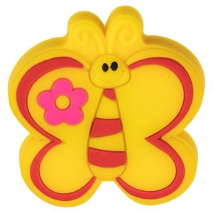 Gedotec Möbelknopf KIZI aus Gummi speichelecht, Schmetterling