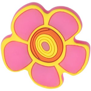 Gedotec Möbelknopf KIZI aus Gummi speichelecht, Blume pink