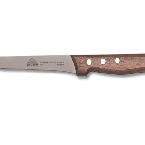 Stubai Ausbeinmesser mit Holzgriff geschwungen aus Chrom-Molybdän-Edelstahl spezialgehärtet, 120 mm