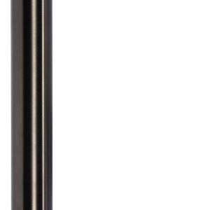 Hermat Stoßgriff Ø 30 mm aus Edelstahl schwarz gebürstet, 600 mm
