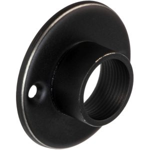 Gedotec Schrankrohrlager BASIC aus Stahl rund Ø 25 mm zum Schrauben Schwarz matt