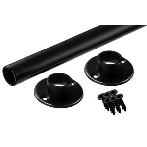 Gedotec Schrankrohr POLE BLACK aus Stahl schwarz rund Ø 25 mm, 1000 mm
