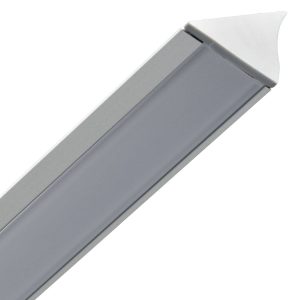 Häfele Loox LED-Profil aus Aluminium 18,5 mm Streuscheibe milchig, Unterbauprofil 1000 mm