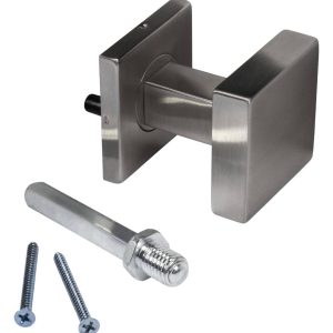 Häfele Türknopf LDK 213 aus Edelstahl eckig gerade 53×53 mm