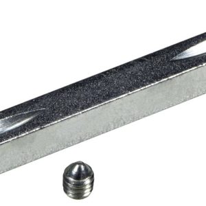Fimet Vierkant Drückerstift aus Stahl 8 mm, 80 x 8 mm – für Türdicke 23 – 37 mm