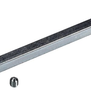 Fimet Vierkant Drückerstift aus Stahl 8 mm, 150 x 8 mm – für Türdicke 90 – 100 mm