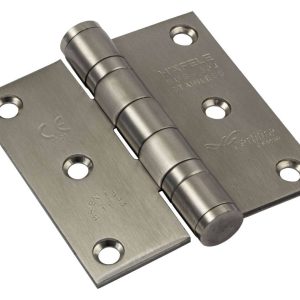 Häfele Aufschraubband DHB 1212 aus Edelstahl, 76 x 76 mm, Edelstahl matt