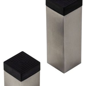 Häfele Wandtürpuffer STRONG aus Edelstahl eckig zum Schrauben, 78 mm