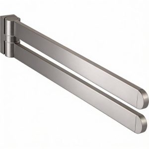Bisk Handtuchhalter ATLANTIK aus Stahl 400 mm schwenkbar, Edelstahl-Optik