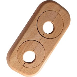 Gedotec Heizkörper-Doppelrosette aus Holz lackiert, 122 x 58 mm Buche gedämpft lackiert 19 mm – 3/8'' Gedotec Heizkörper-Doppelrosette aus Holz lackiert, 122 x 58 mm Buche gedämpft lackiert 19 mm – 3/8''