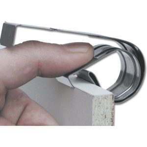 Gedotec Sockelfeder EASY CLICK aus Stahl für Frontstärke 15 – 22 mm