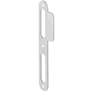 Häfele Startec Lappenschließblech DIN gerade für gefälzte/ungefälzte Türen aus Holz 170 mm, Stahl silber – DIN Links