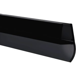 Rehau Mitteldichtung aus Kunststoff schwarz mit seitlicher Lippe für Glasdicke 6 – 8 mm, 2000 mm