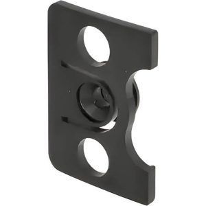 Siso Montageplatte Smart-Fix für Glastürscharnier OBSESSION Schwarz matt