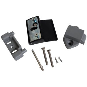 Siso Möbelschloss PULL LATCH mit Zugverriegelung, Holzstärke 15 – 22 mm schwarz matt