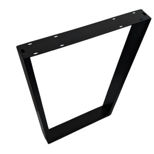 Gedotec Tischkufe FERRO-V aus Stahl Schwarz, 710 x 580 mm