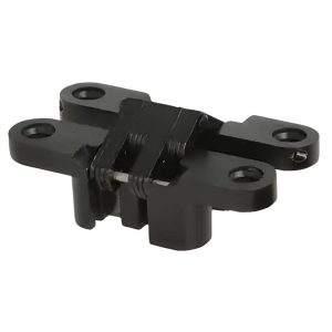 Siso Einbohrscharnier VICI mit Edelstahl-Arm und Schrauben, Schwarz 94 x 18,5 mm