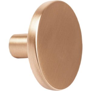 Viefe Möbelknopf COMO aus Metall rund, Ø 41 mm – Messing dunkel gebürstet