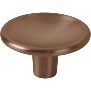 Viefe Möbelknopf DISC aus Metall, Bronze gebürstet – Durchmesser 38 mm