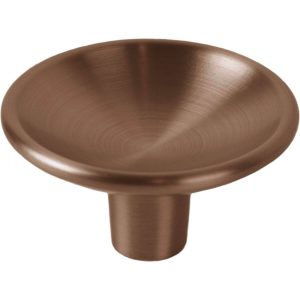 Viefe Möbelknopf DISC aus Metall, Bronze gebürstet – Durchmesser 50 mm
