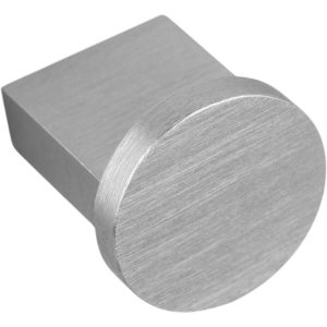 Viefe Möbelknopf NEXX aus Aluminium, Ø 25 mm – Edelstahl-Optik