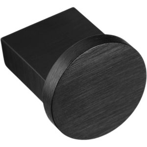 Viefe Möbelknopf NEXX aus Aluminium, Ø 25 mm – Schwarz matt