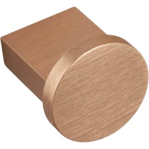 Viefe Möbelknopf NEXX aus Aluminium, Ø 25 mm – Messing dunkel gebürstet