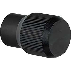 Viefe Möbelknopf BROOKLYN aus Aluminium, Ø 20 mm Schwarz matt