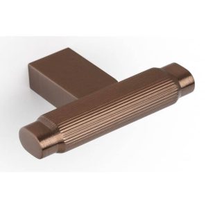 Viefe Möbelknopf BROOKLYN aus Aluminium, Bronze gebürstet
