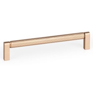 Viefe Möbelgriff BROOKLYN aus Aluminium, 160 mm – Messing dunkel gebürstet