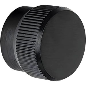 Viefe Möbelknopf BROOKLYN aus Aluminium, Ø 40 mm Schwarz matt