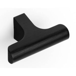 Viefe Möbelknopf HINOKI aus Metall, Schwarz gebürstet