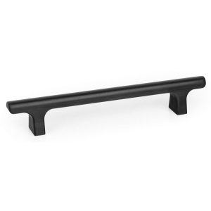 Viefe Möbelgriff HINOKI aus Metall, Schwarz gebürstet – 160 mm