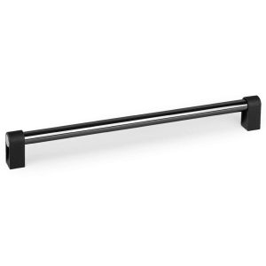 Viefe Stoßgriff CASEY BIG aus Aluminium, Titan schwarz poliert – 416 mm – Einseitig (1 Stück)